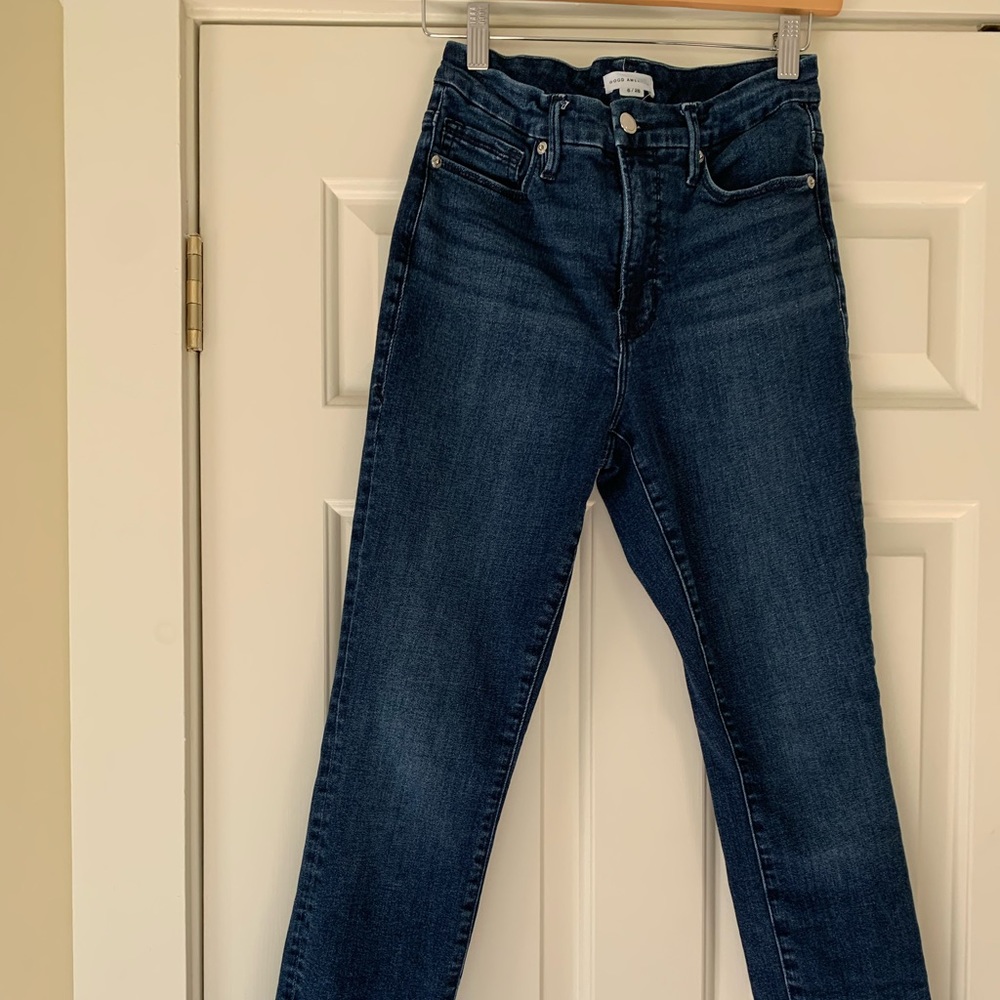 GOOD AMERICAN - Good Legs Raw Hen Skinny Jean